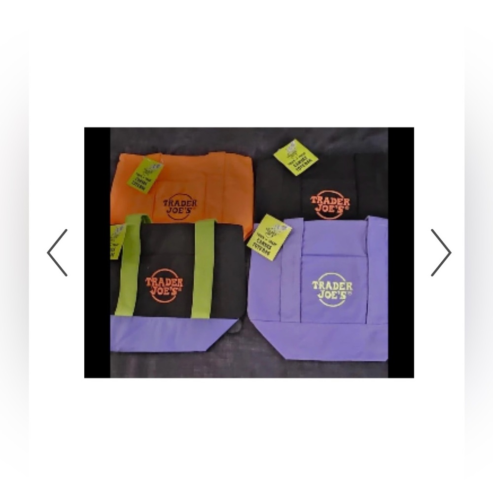 Trader Joe's Mini Tote Bag BLACK Limited Edition